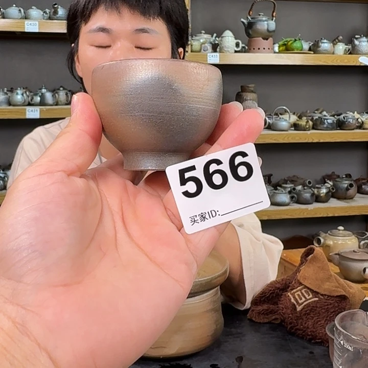 坭兴陶柴烧全手工原矿泥料杯