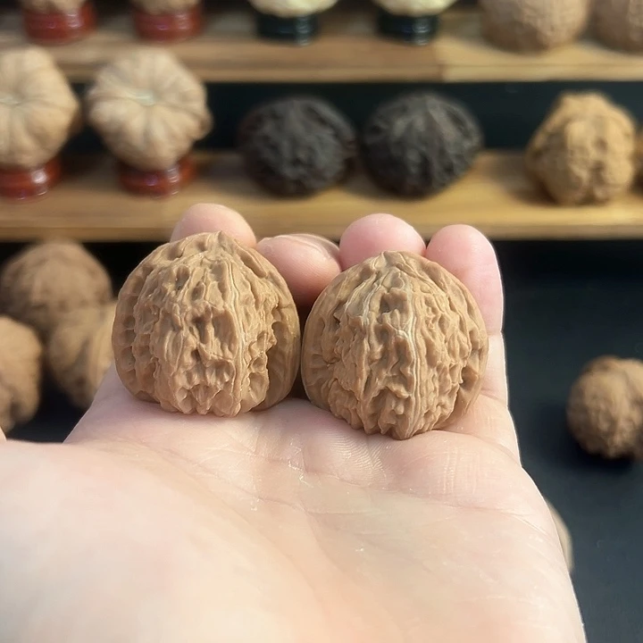 核桃手串/手链34尺寸白狮子手捻，全品