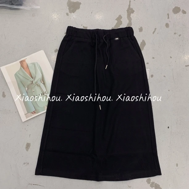 小时候女装店No退No换羊绒糯米后面开叉长半裙1093