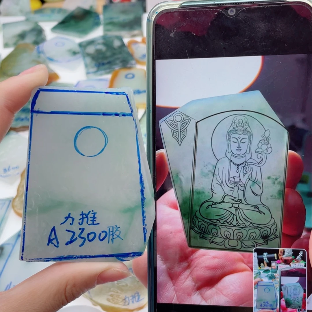 定制翡翠未镶嵌纯天然缅甸A货翡翠
