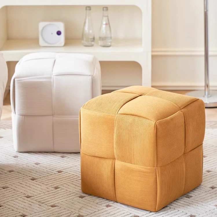 换鞋凳家用门口创意小凳子软包矮凳沙发凳客厅茶几脚踏坐墩板凳