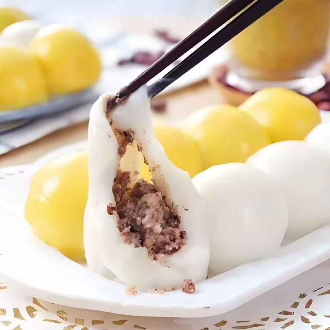 【有糖】黄白混搭纯手工水磨粘豆包
