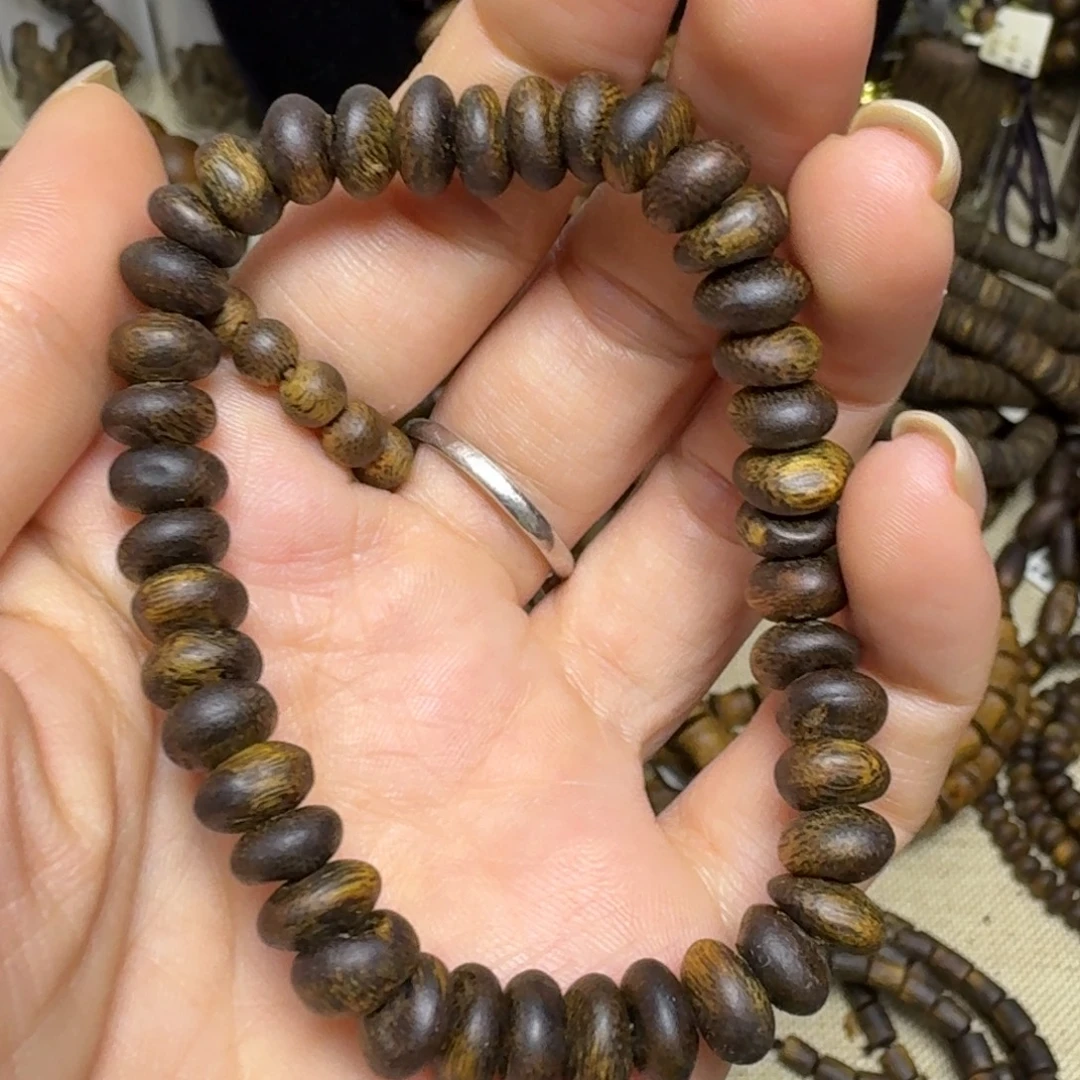 手串沉香虫漏蓝宝石卡8-7克多样性发货一条