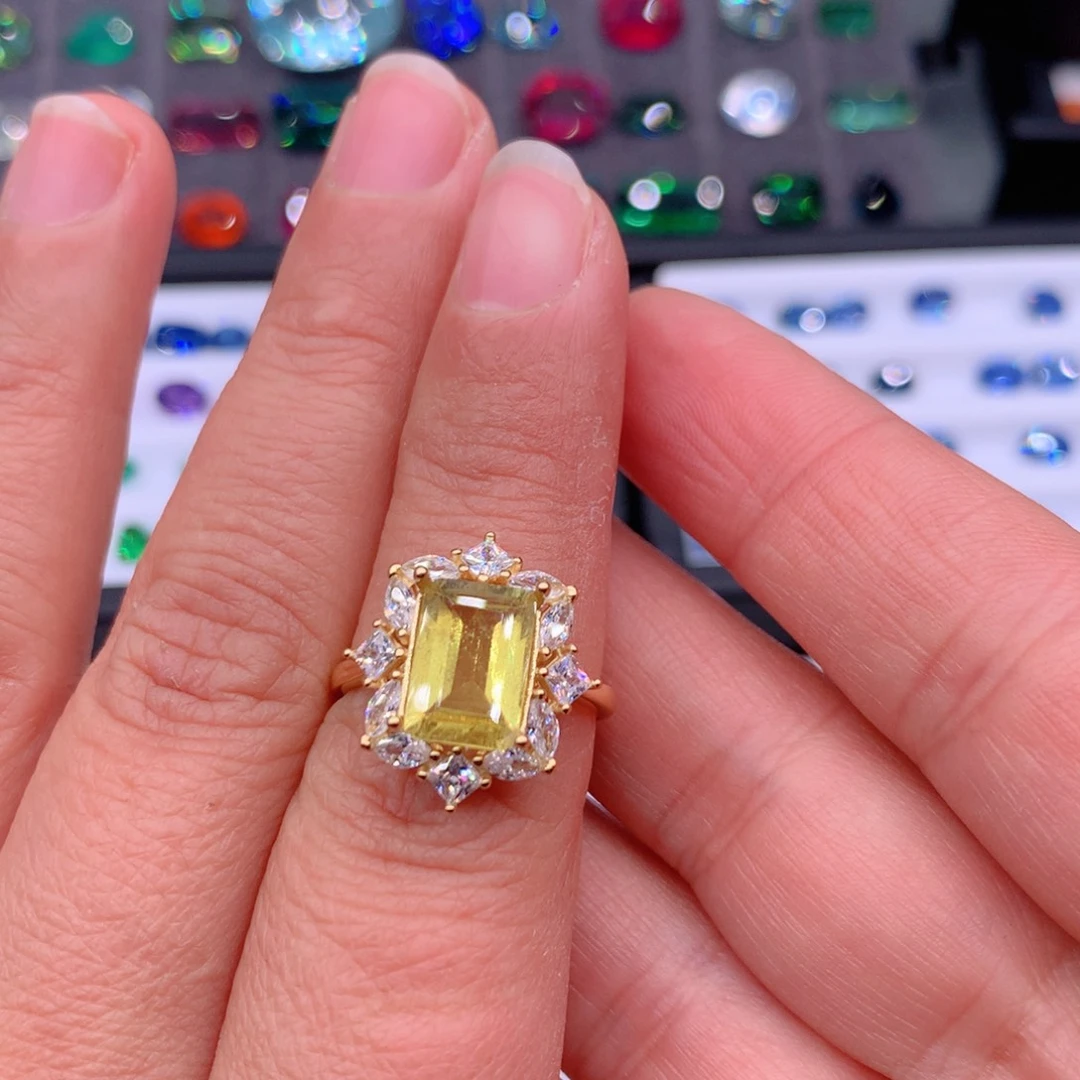 戒指碧玺银S925镶嵌1111111111