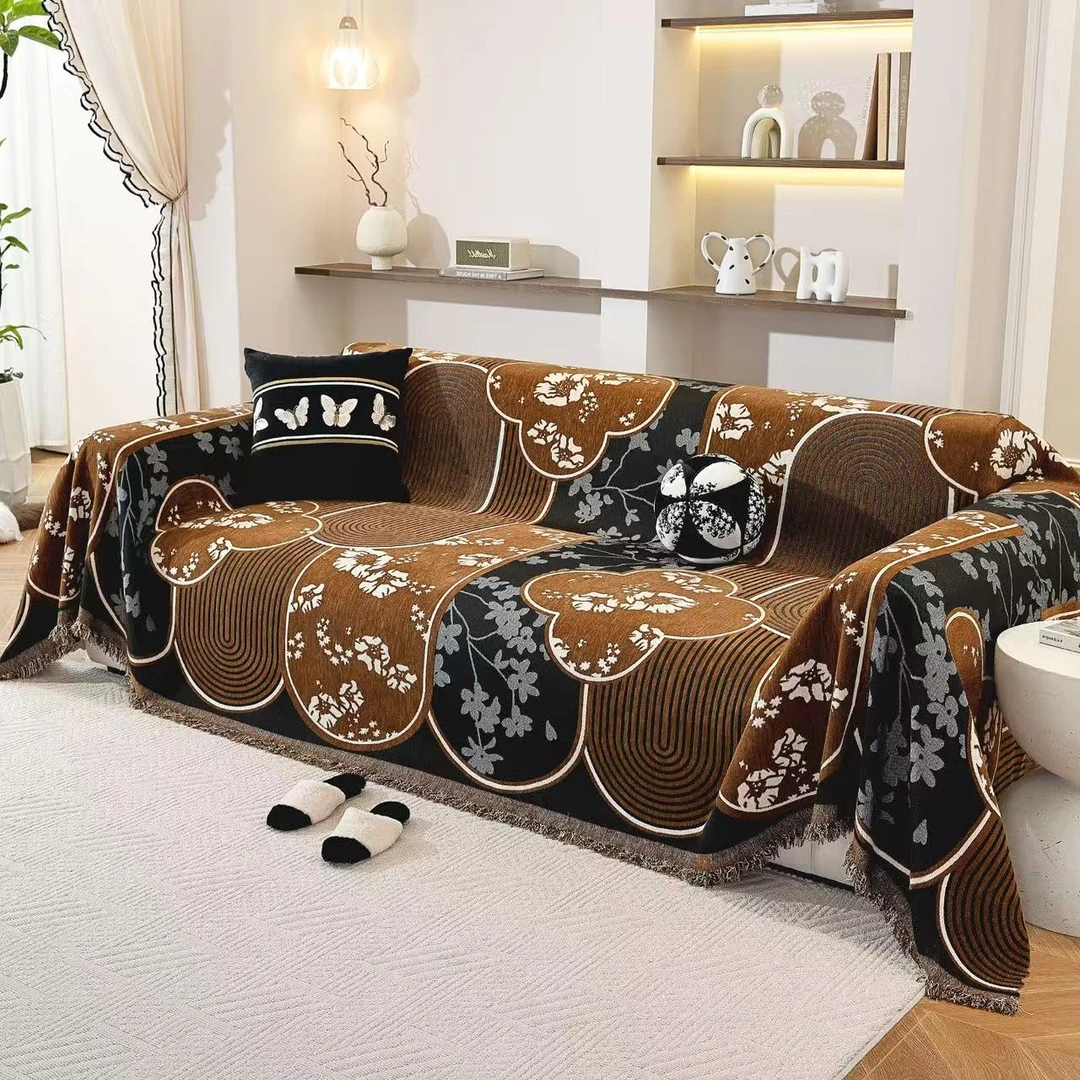 秋与2025年新款沙发巾整张全盖四季通用防滑沙发盖巾夏天沙发盖布