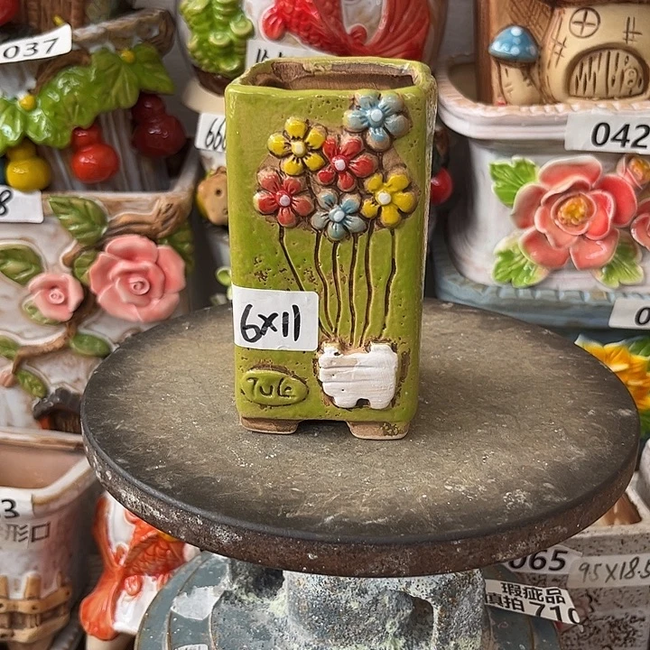 粗陶材质多肉花盆