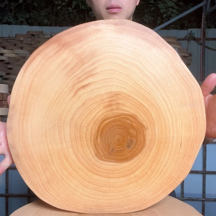 木银杏树菜板原木整切