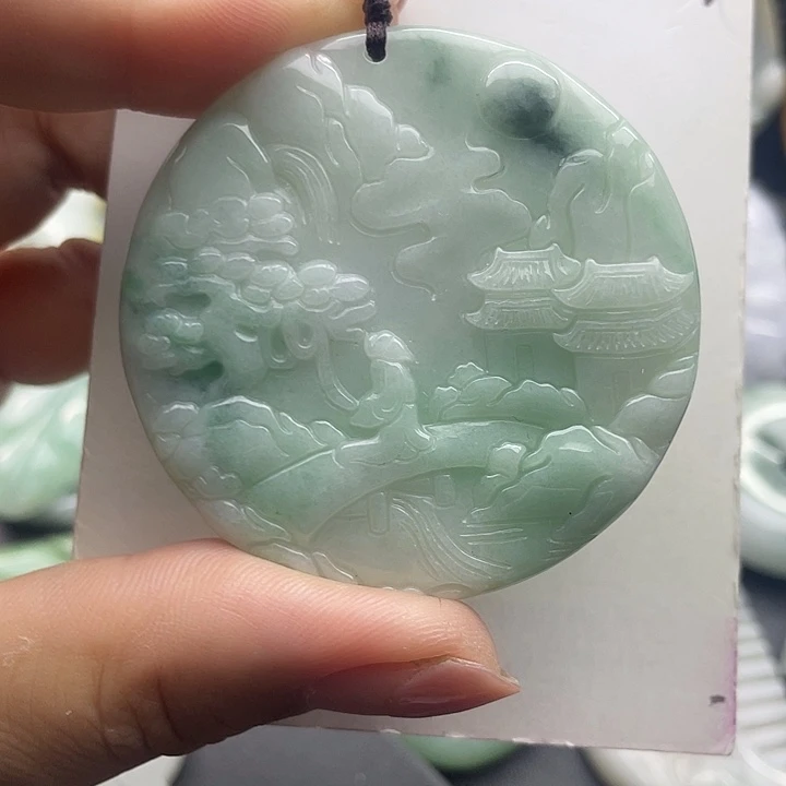 翡翠未镶嵌颈饰天然翡翠