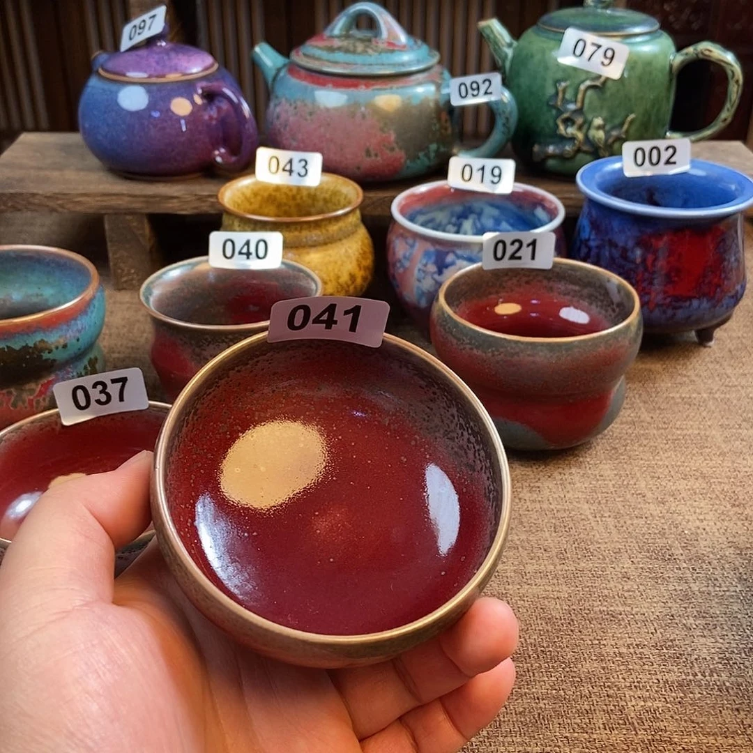 昱***棋瓷片钧瓷摆件摆件