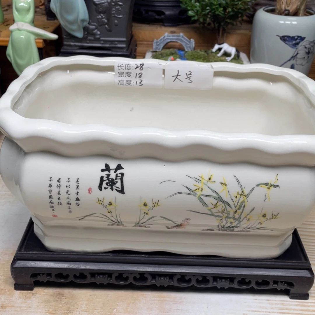 紫砂花盆陶瓷艺术花盆陶瓷