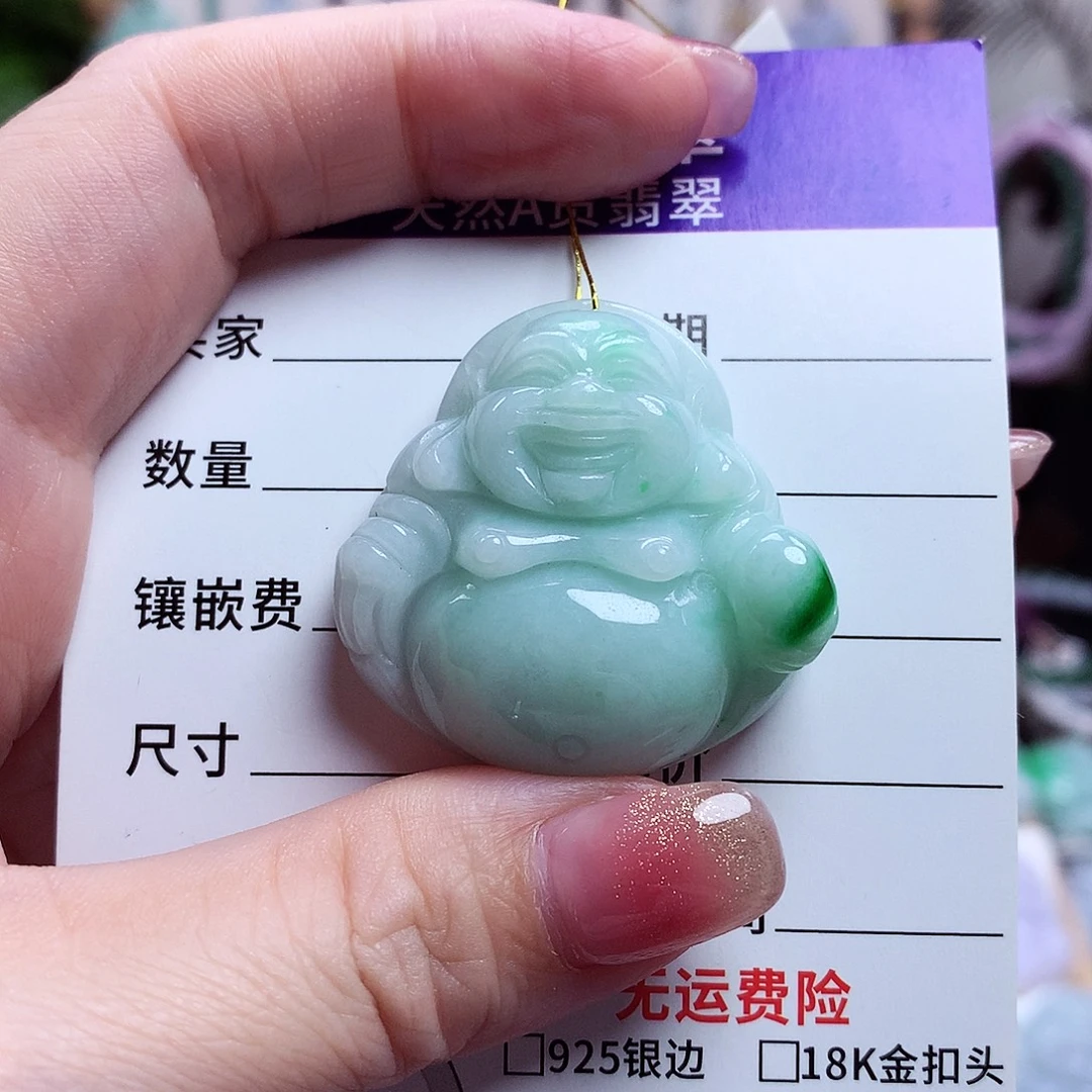 颈饰未镶嵌翡翠佛公41