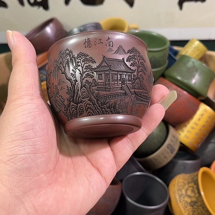 茶杯紫砂全手工紫砂主人杯