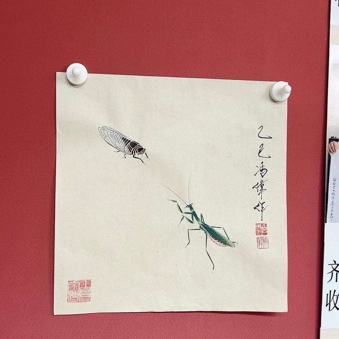 国画冯伟老师手绘国画作品慧