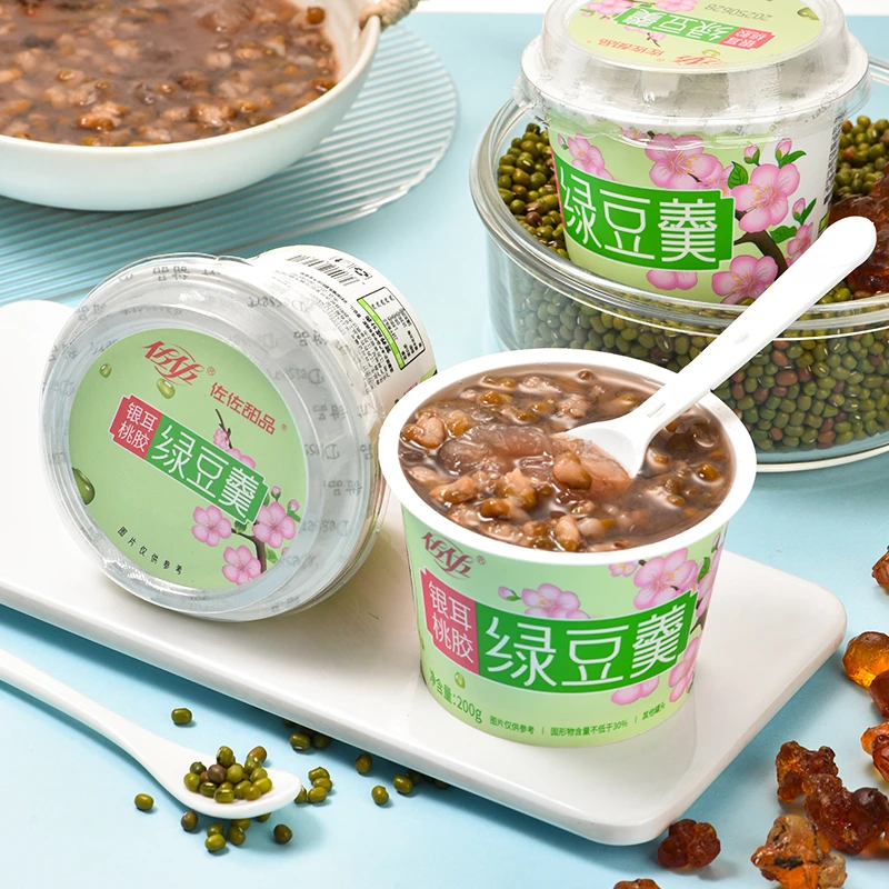 佐佐甜品银耳桃胶绿豆羹速食粥免煮杂粮方便早餐八宝粥200克大杯