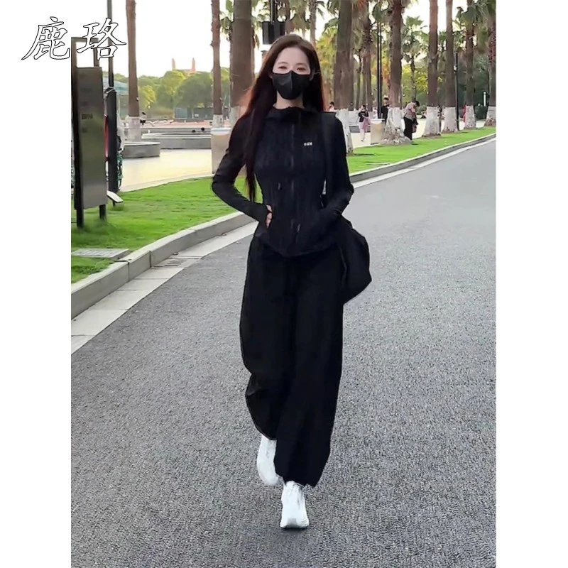 休闲运动套装女春秋2025年新款时尚洋气减龄跑步运动服两件套显瘦