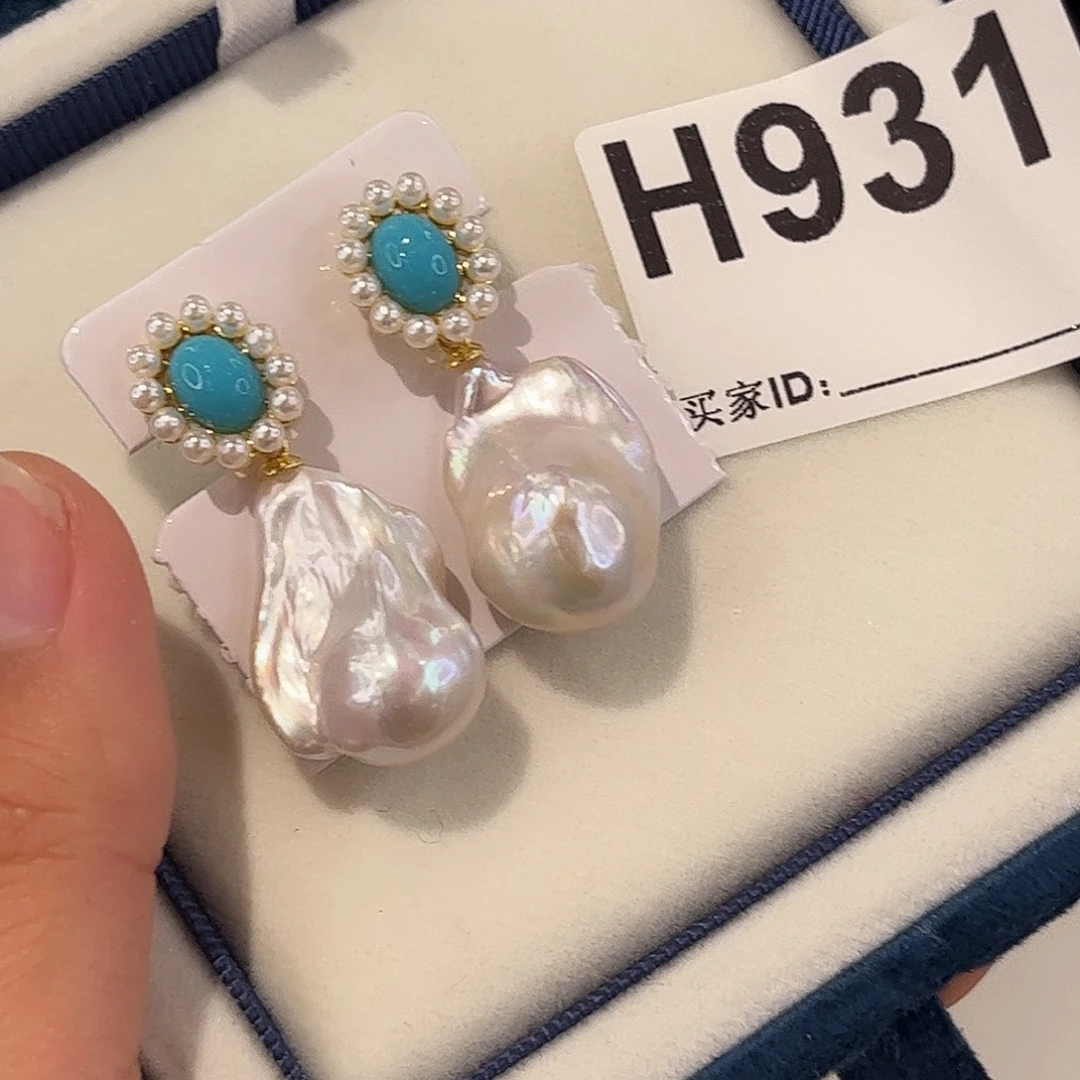 耳饰合金淡水珍珠