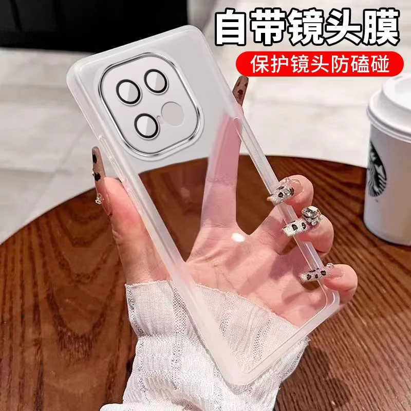 适用vivoiQOO15手机壳iqoo15保护套透明硅胶带镜头膜防摔软壳15