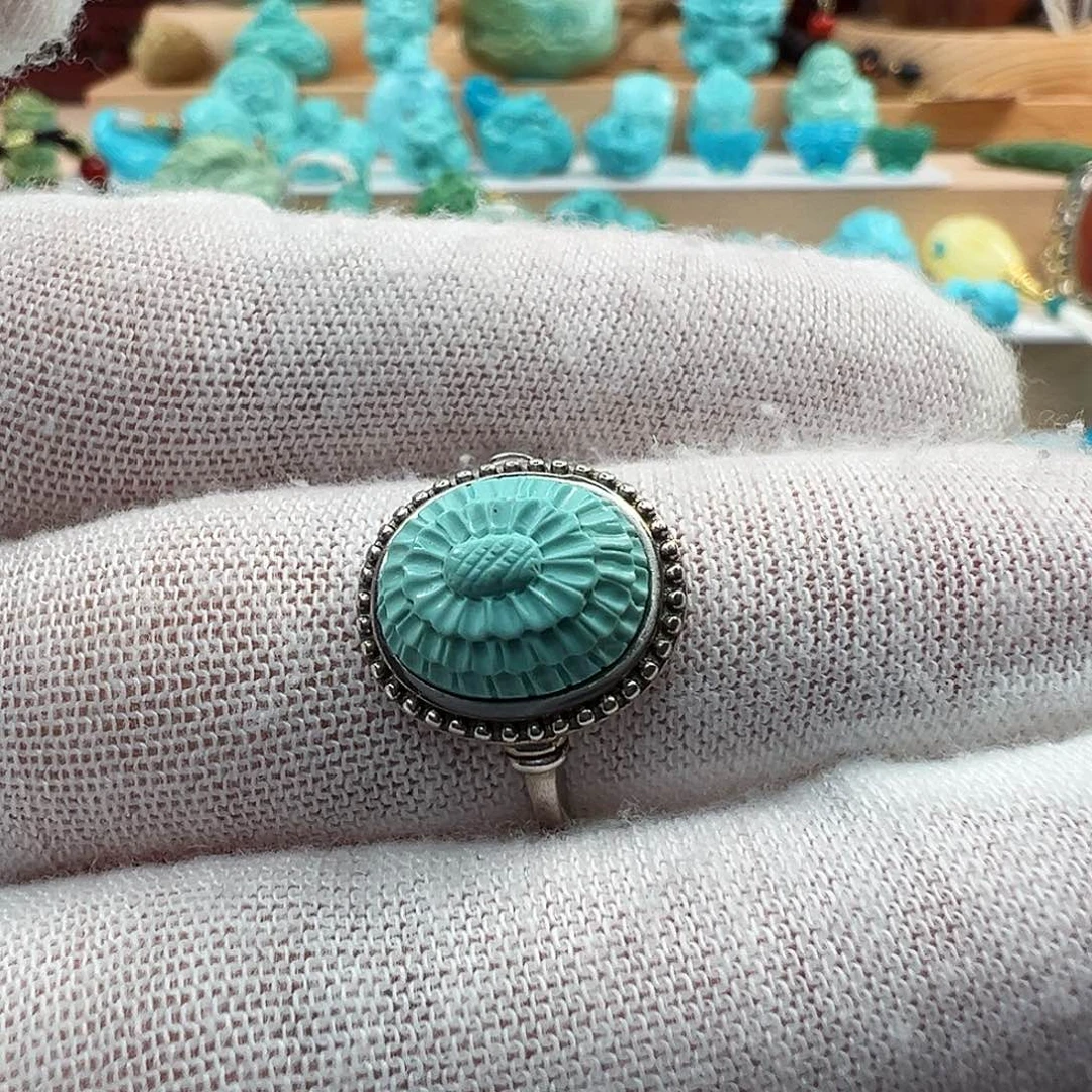 爽***）绿松石未镶嵌吊坠(不含链)