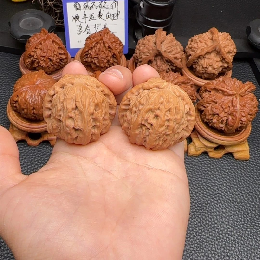 把件文玩核桃球白 38尺寸