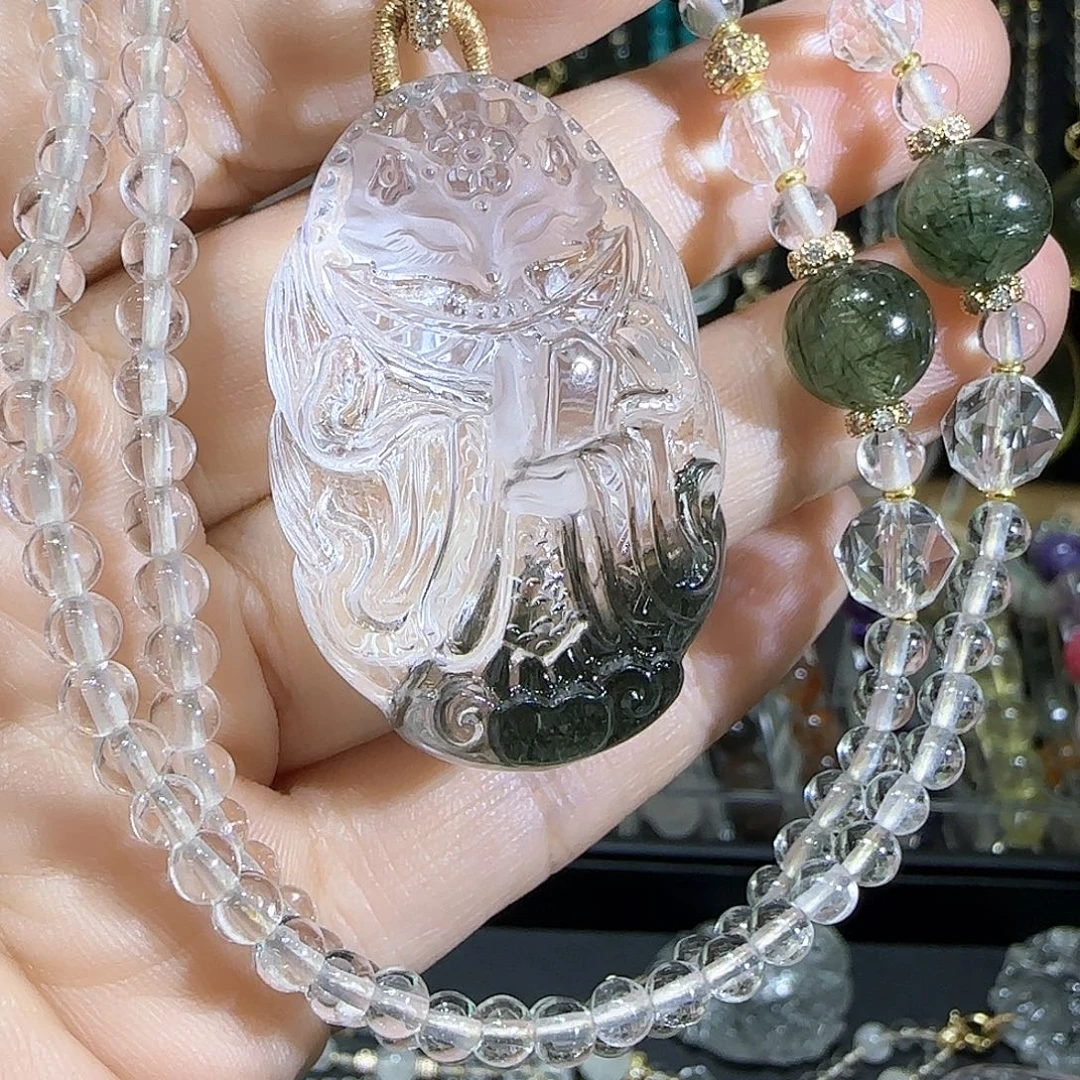 水晶未镶嵌颈饰天然
