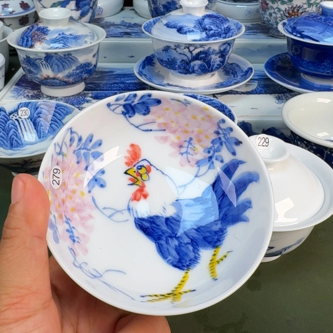 景德镇纯手绘茶具圆圆279