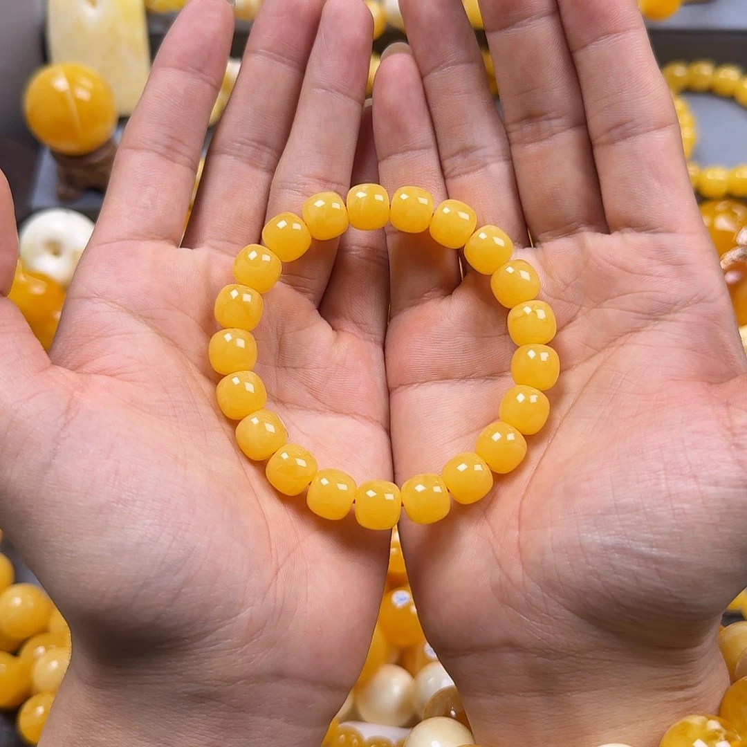 琥珀珠宝奇石未镶嵌11mm