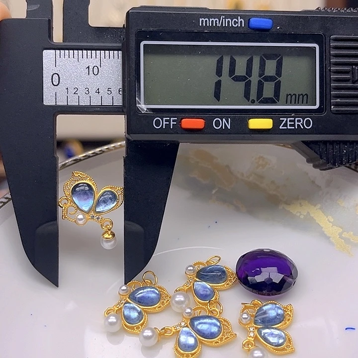 银S925镶嵌颈饰紫晶紫晶925镶嵌30