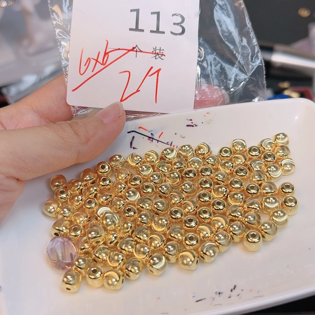 水晶珠宝半成品银S925镀金镶嵌113