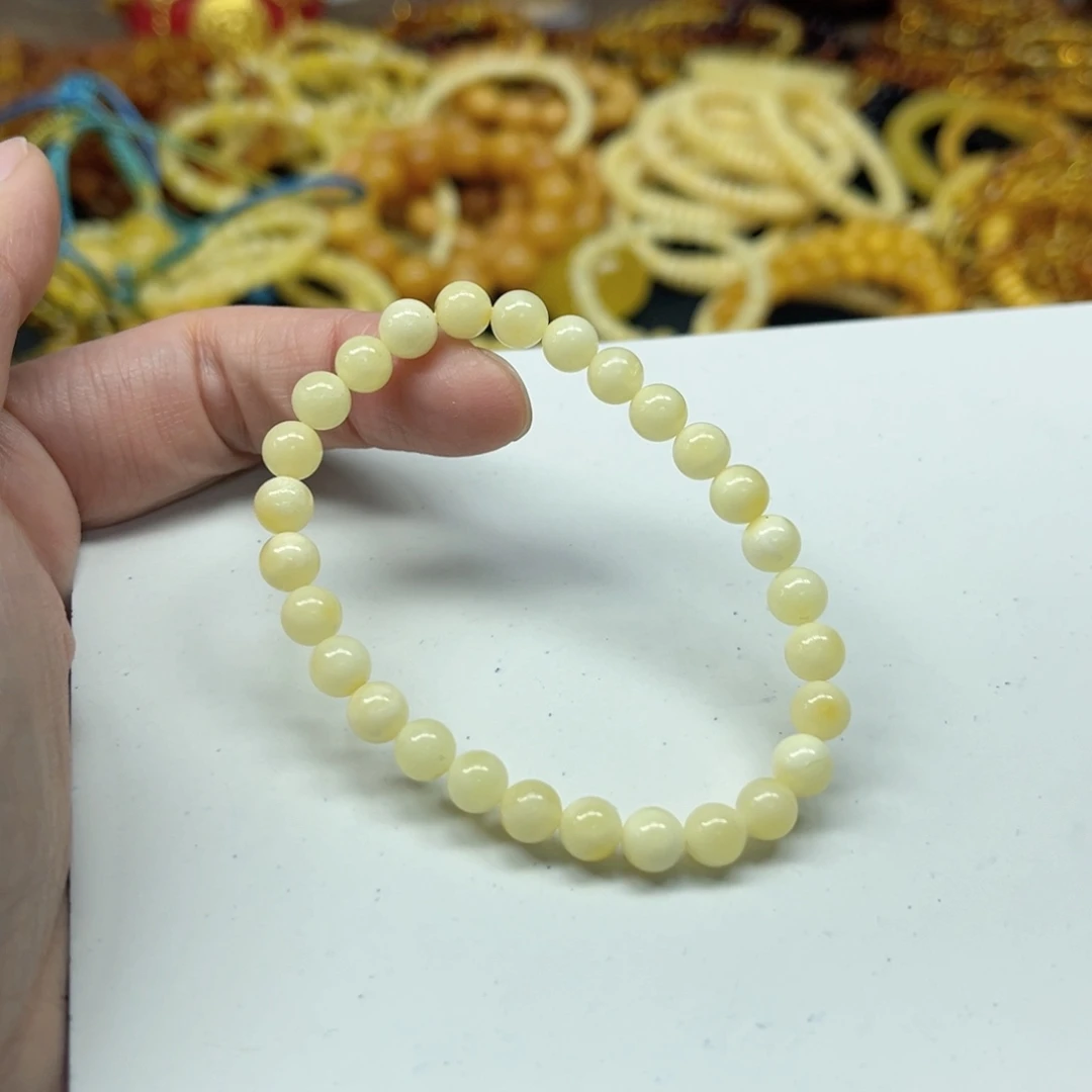 蜜蜡未镶嵌手串蜜蜡手串