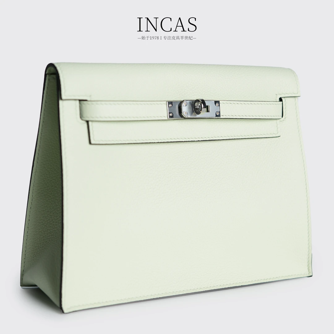 INCAS卡斯皮具 跳舞包22ev牛皮法式奢华风简约女士轻奢手拿斜挎包