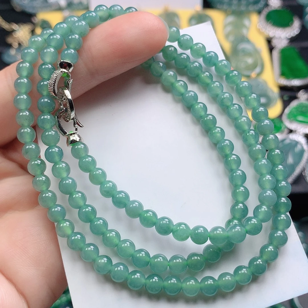 翡翠颈饰未镶嵌珠链卡5