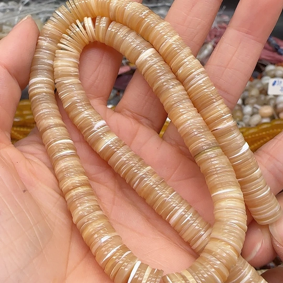 玛瑙/玉髓合金珠宝半成品贝壳8mm一条
