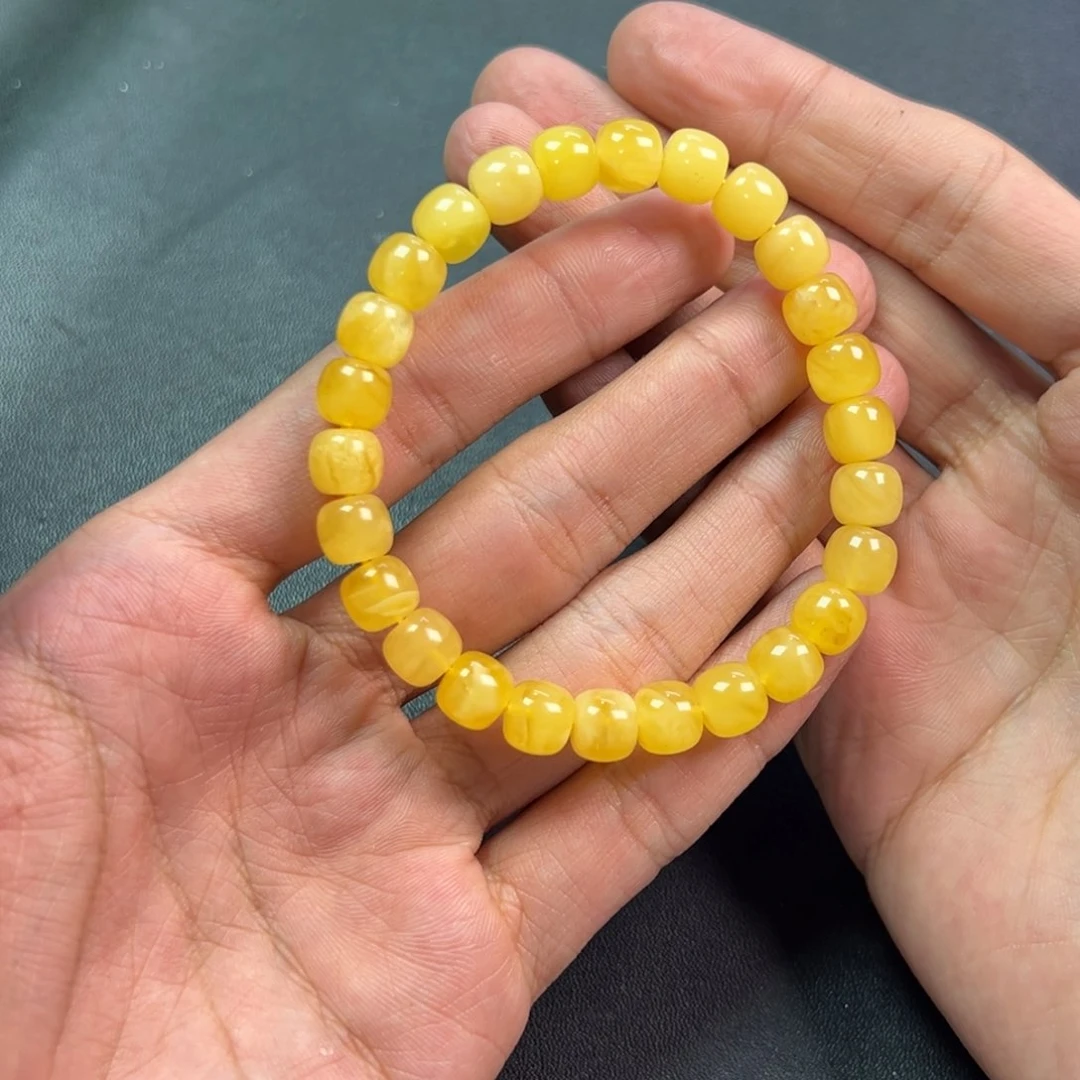 蜜蜡颈饰未镶嵌多样性高端老黄蜡蜜蜡卡8货头