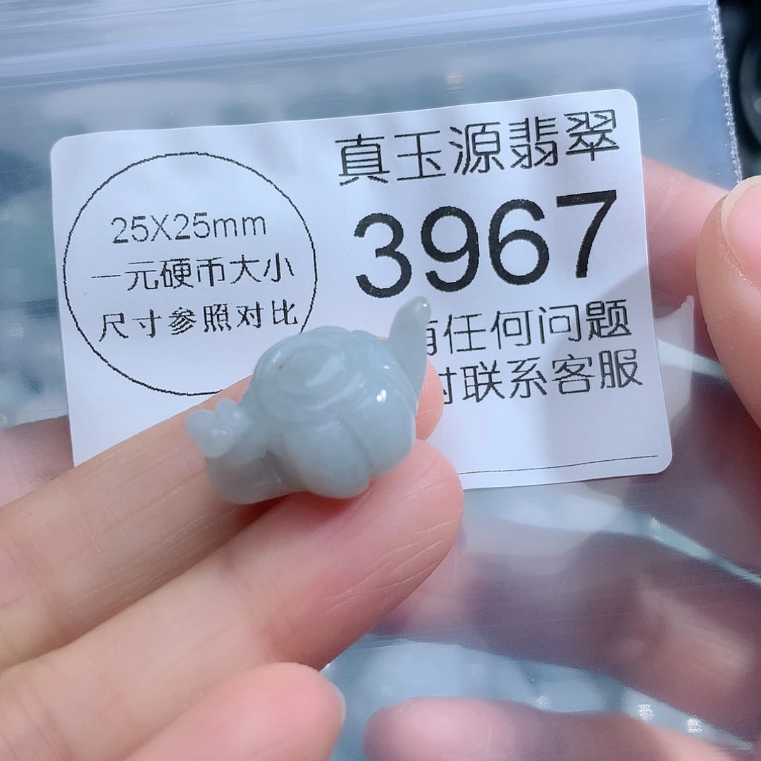 翡翠颈饰未镶嵌3967。