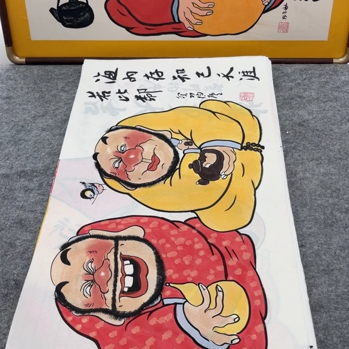 国画手绘禅意画一物一拍