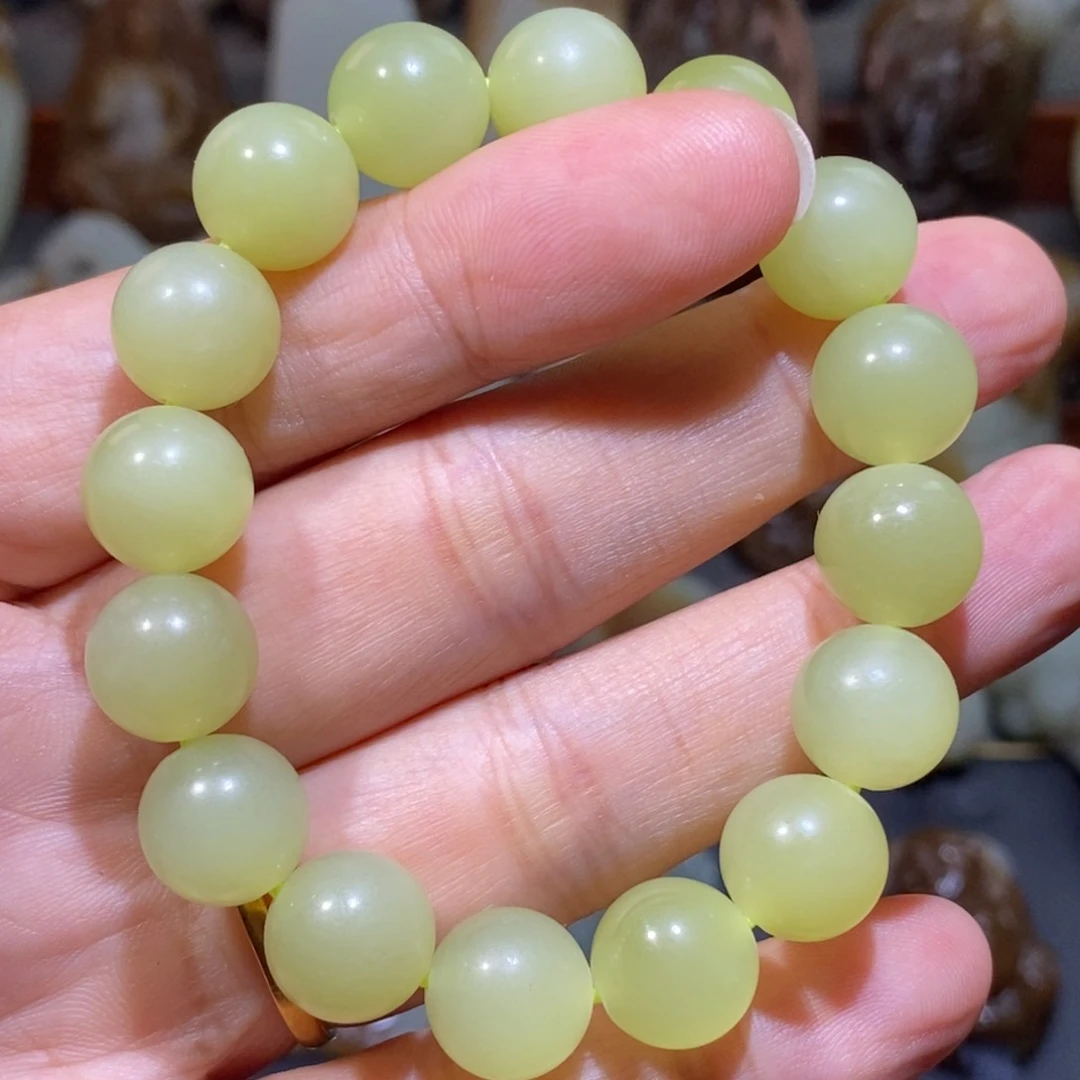 颈饰未镶嵌和田玉手串