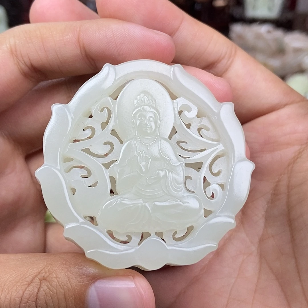 和田玉未镶嵌挂件