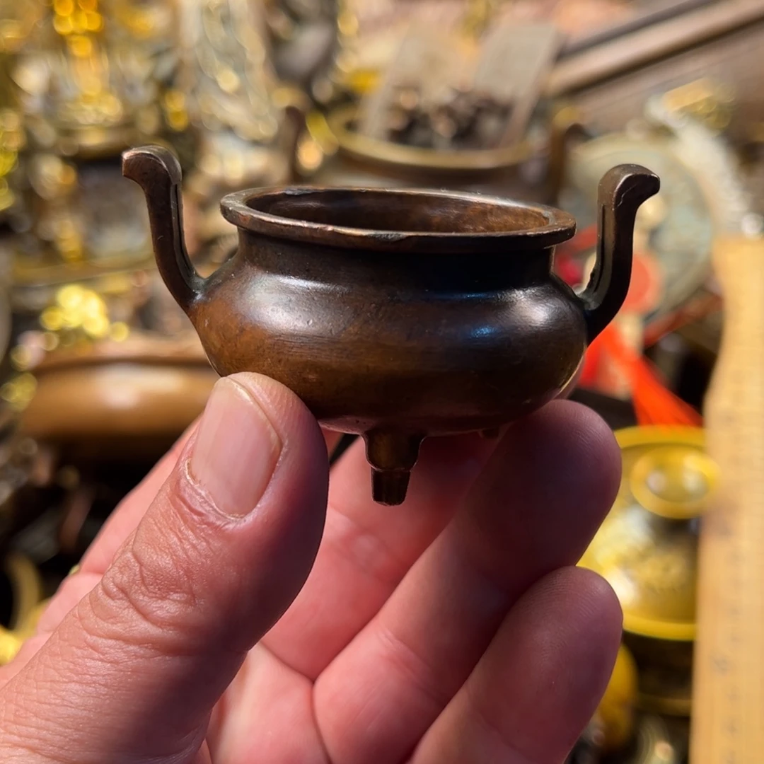 茶壶香炉铜器摆件