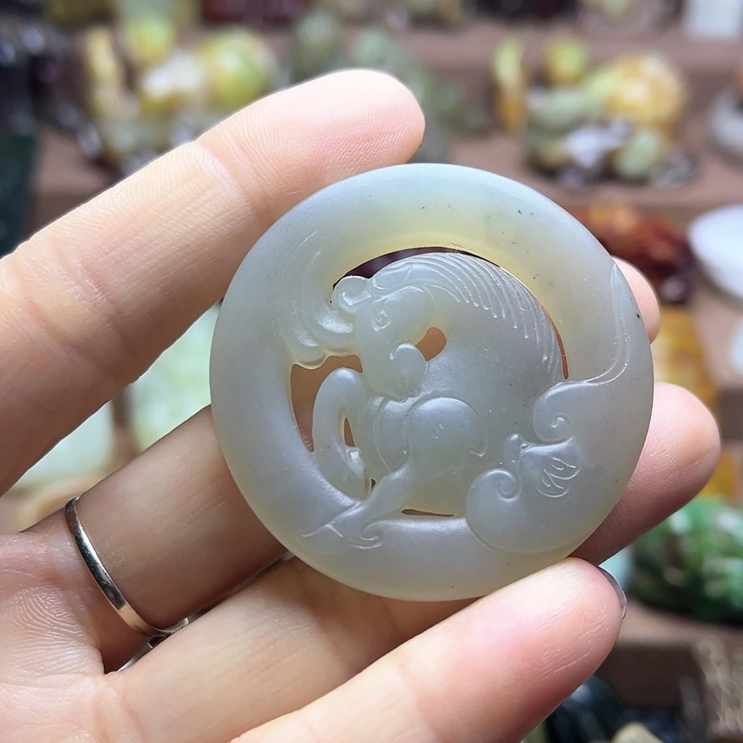 白玉菩提吊坠6。。