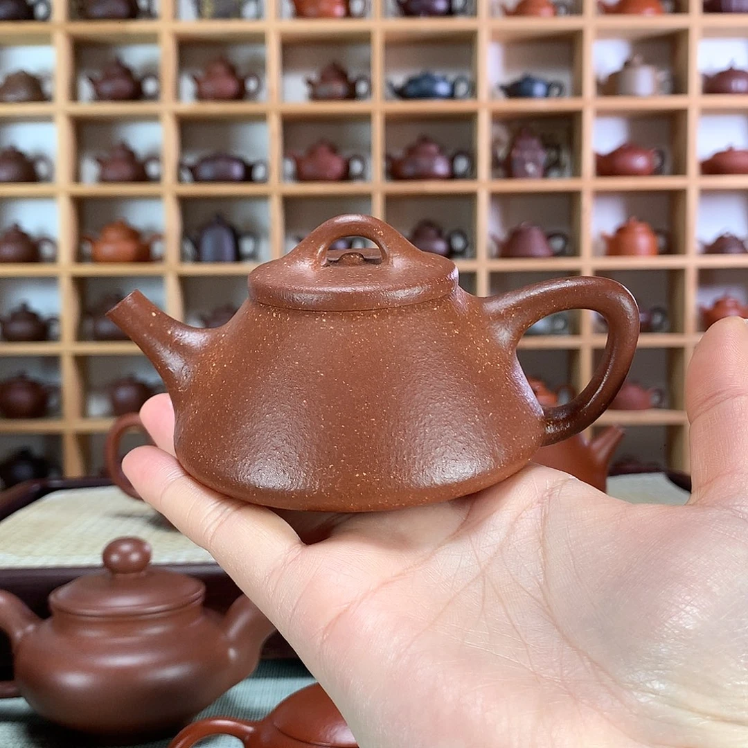 子冶石瓢紫砂紫砂壶手工制作