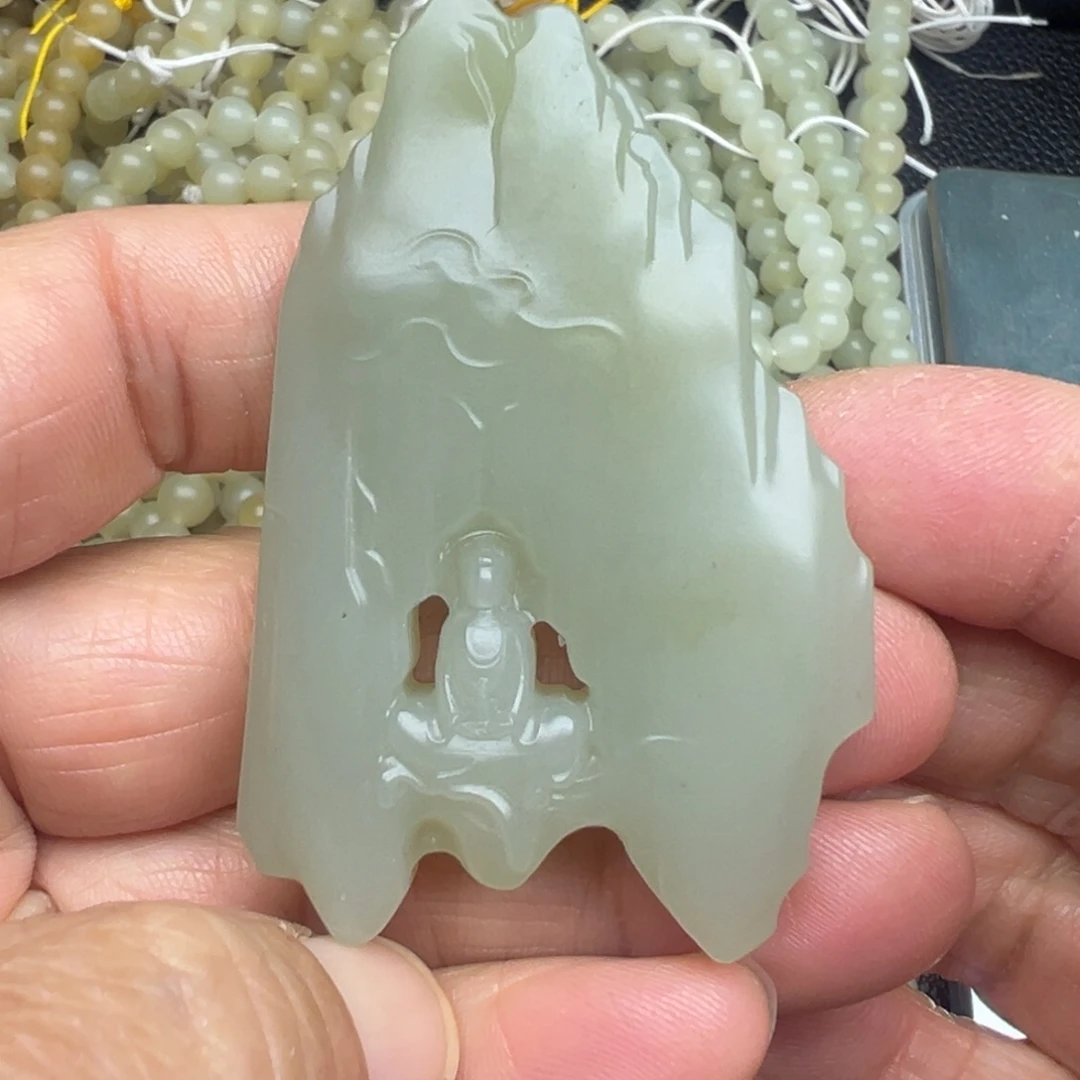 和田玉（糖玉）未镶嵌吊坠(不含链)