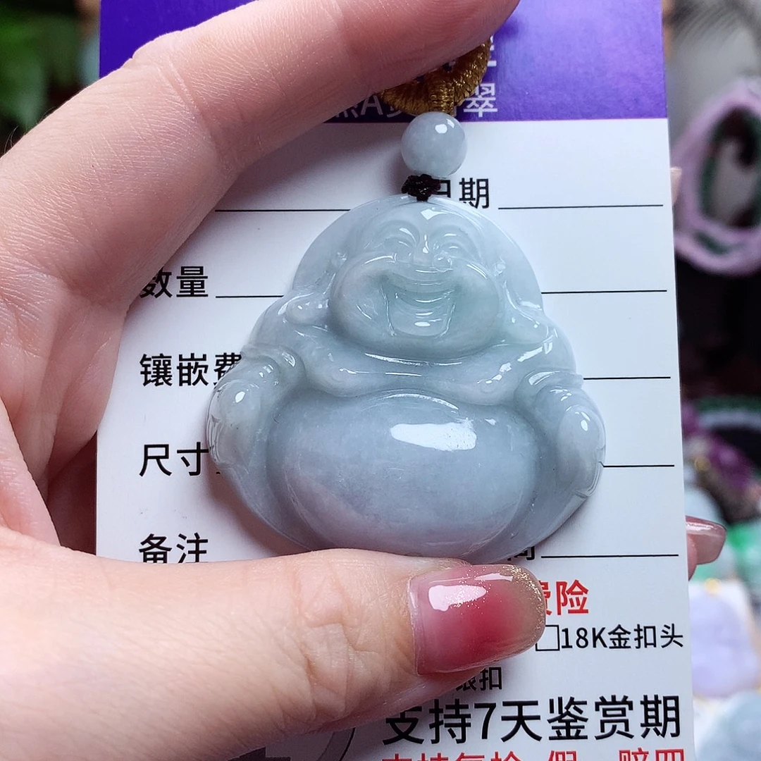 颈饰未镶嵌翡翠佛公01