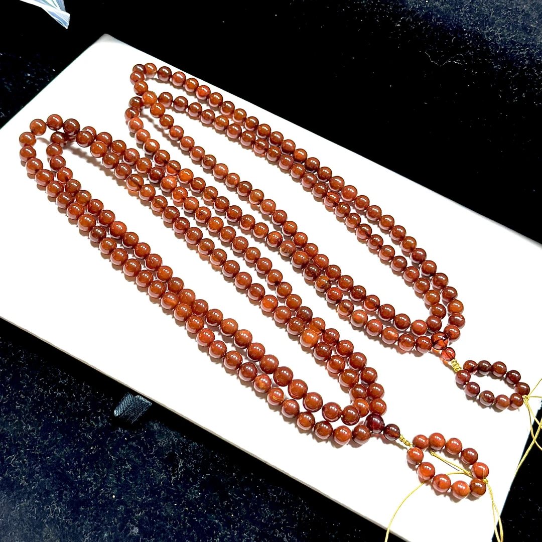 【WR】血蜡毛衣链-约7mm（多样性发其一）