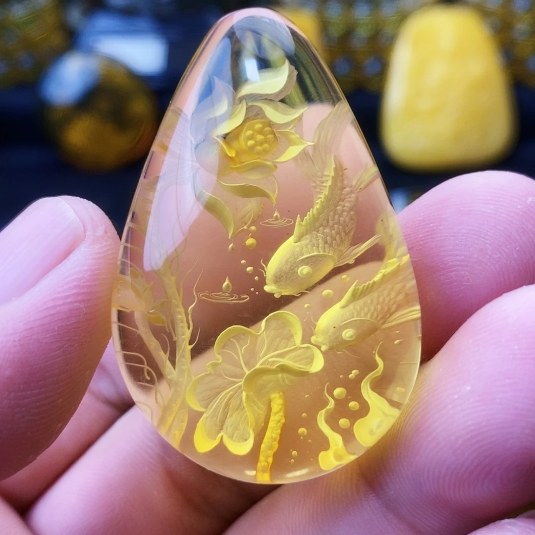 【闪购商品】未镶嵌吊坠(不含链)金珀