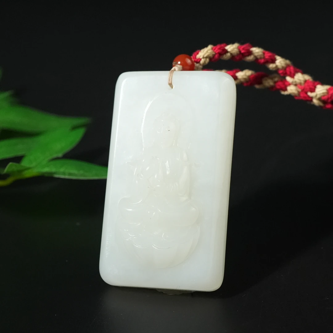 二十世纪和田白玉佛牌LFJ250329023
