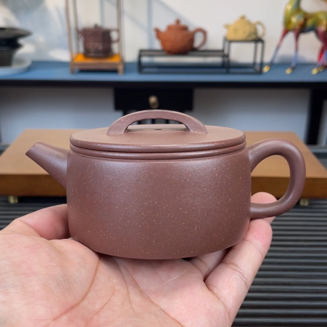 茶壶紫砂底槽青汉瓦200cc