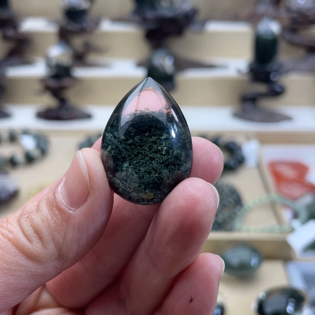 水晶吊坠(不含链)未镶嵌碎**两绿幽灵吊坠打孔定制不退换