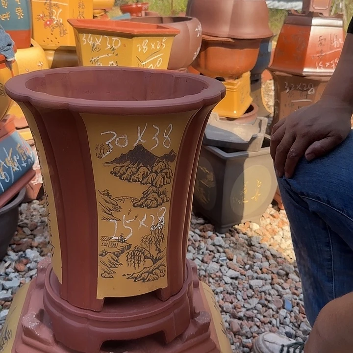 紫砂花盆紫砂花盆