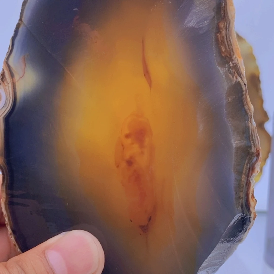 玛瑙/玉髓吊坠(不含链)未镶嵌石***饼