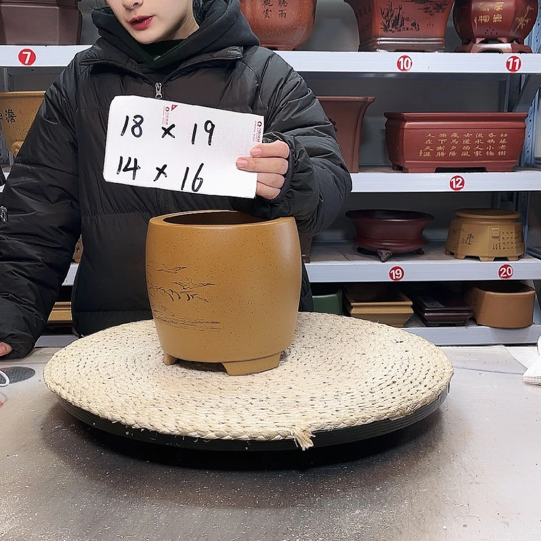 紫砂花盆紫砂花盆